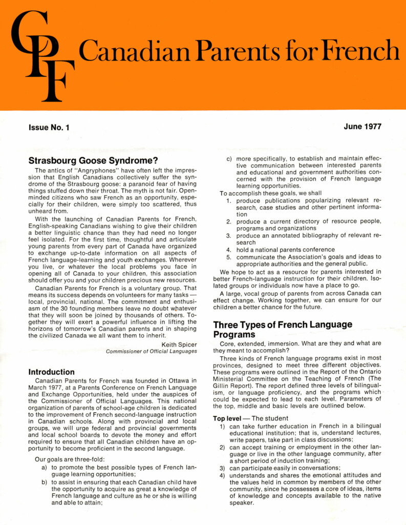 First Issue of CPF’s National Newsletter