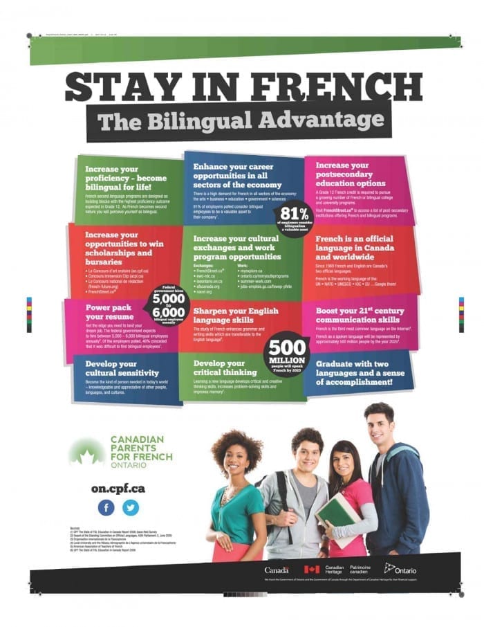 Stay in French: The Bilingual Experience Poster (19" x 25")